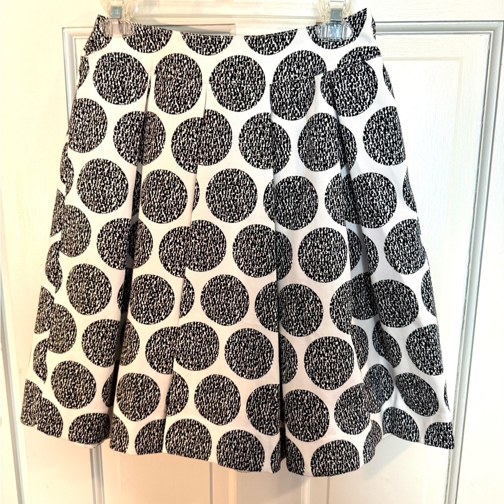 Black and White Polka Dot Skirt